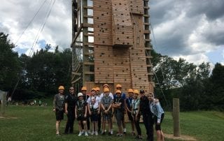 M.Y. Camp - Group Shot at High Ropes Course
